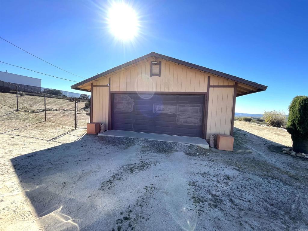 a view of backyard of house