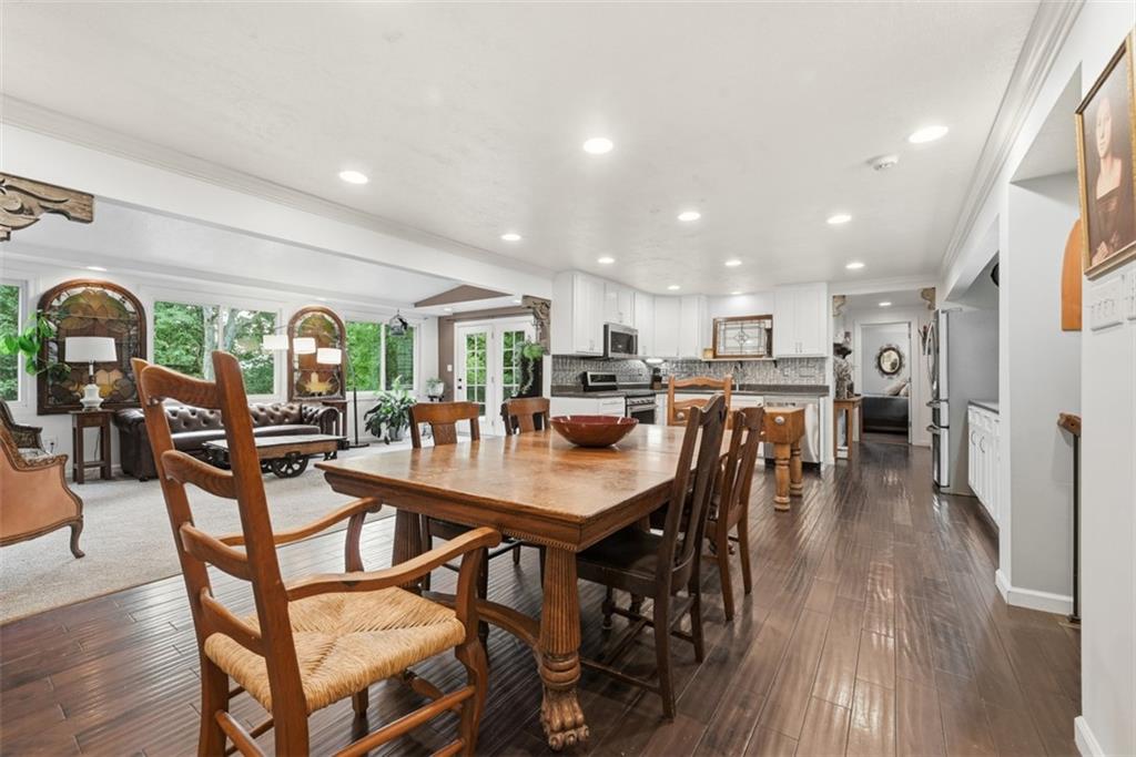 5380 Hardt Road Gibsonia, PA 15044 - Photo 5 of 49 This large dining area has room for the longest farmhouse table you can imagine to enjoy meals with family and friends.