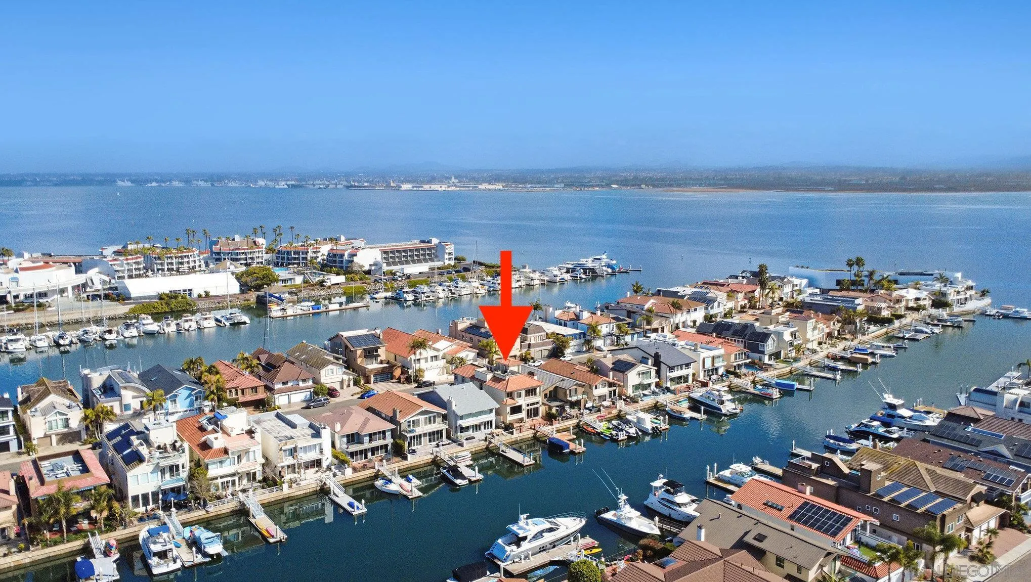 34 The Point Coronado, CA 92118 - Photo 5 of 71 an aerial view of a city with lots of residential buildings