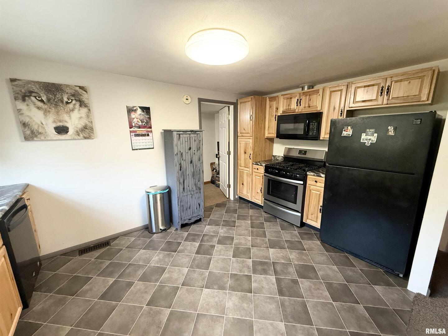 116 Wilson Street Hurst, IL 62949 - Photo 4 of 11 a kitchen with a refrigerator and a sink