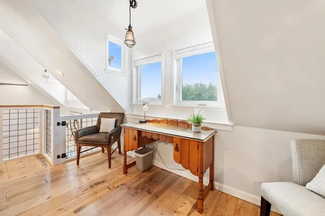 a view of lake from a window