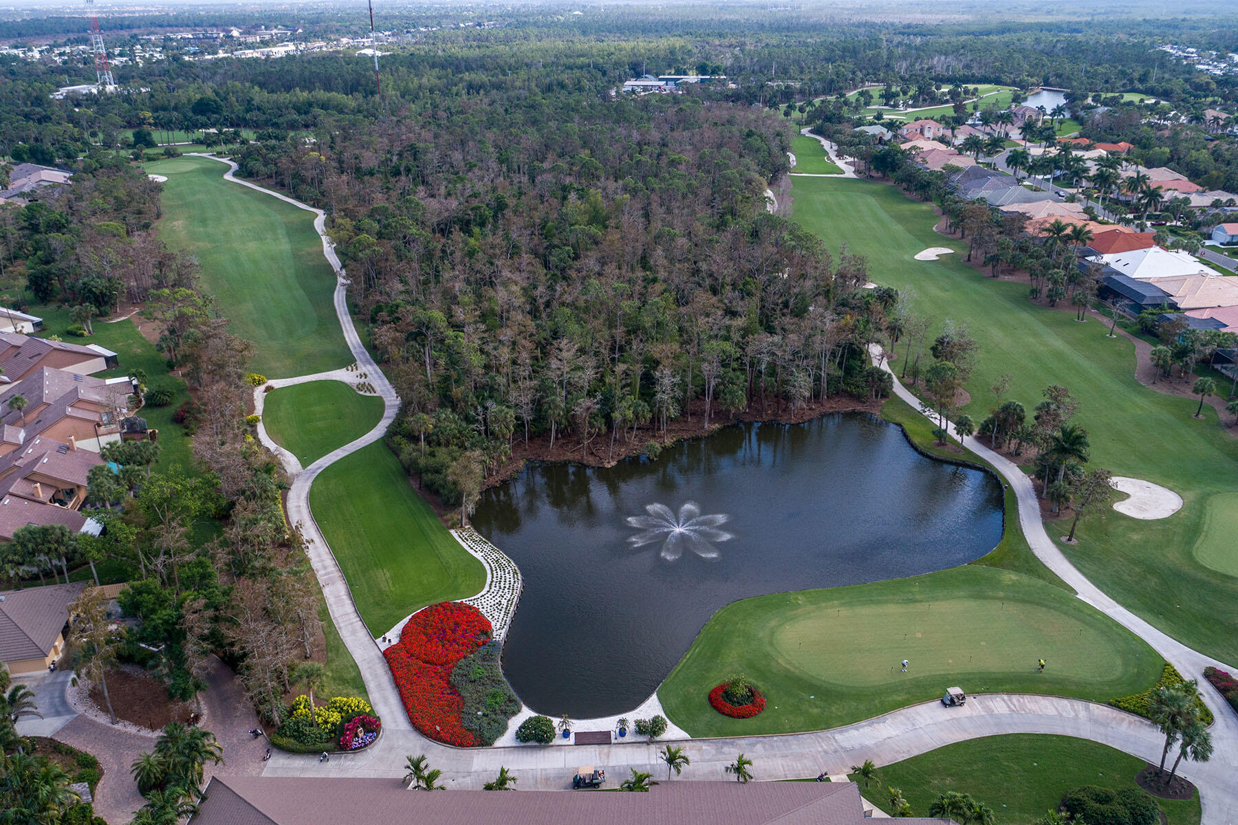 792 Eagle Creek Drive, Unit 204 Naples, FL 34113 - Photo 41 of 49 an aerial view of a house