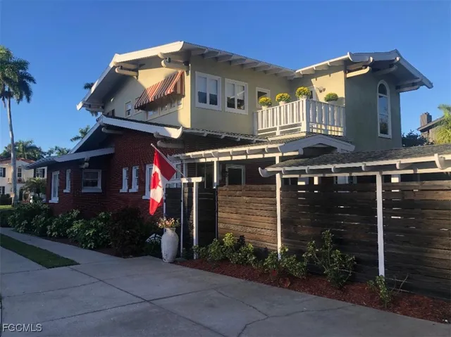 a front view of house