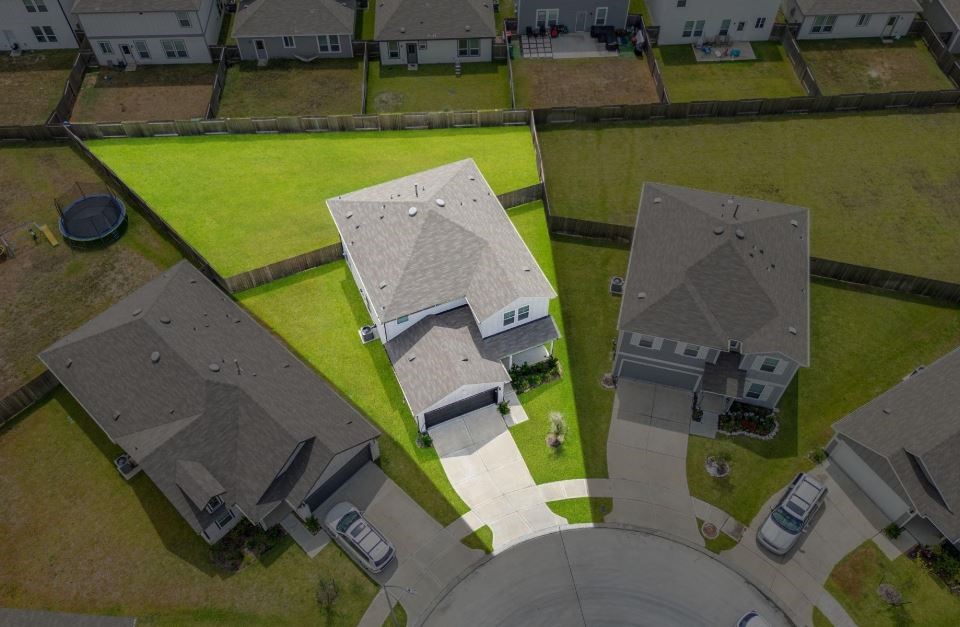 23543 Powmill Street Spring, TX 77373 - Photo 2 of 11 an aerial view of a house with a swimming pool