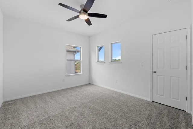 a view of an empty room