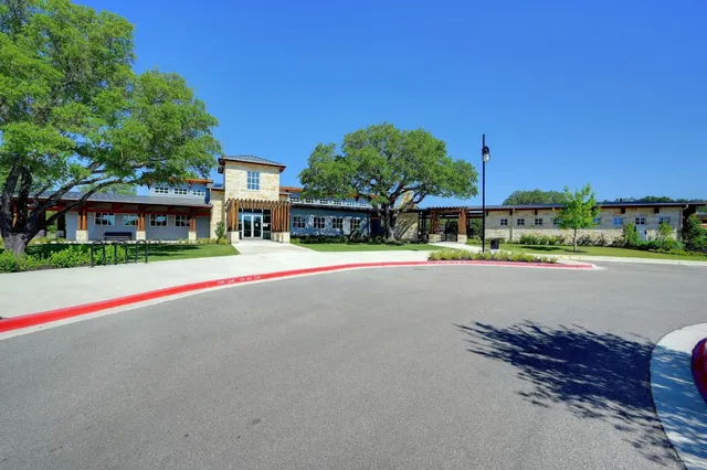 a view of street with houses