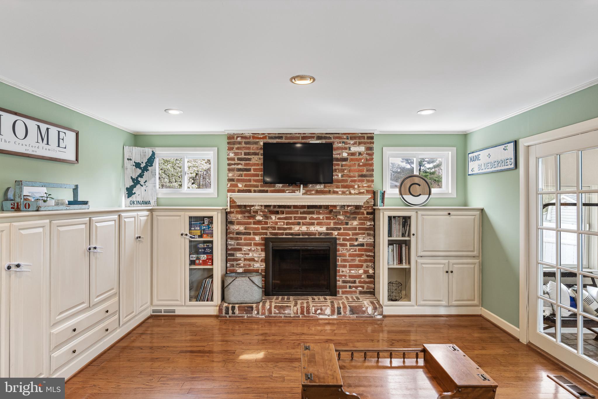 201 Hamilton Road Marlton, NJ 08053 - Photo 18 of 50 a living room with furniture a flat screen tv and a fireplace