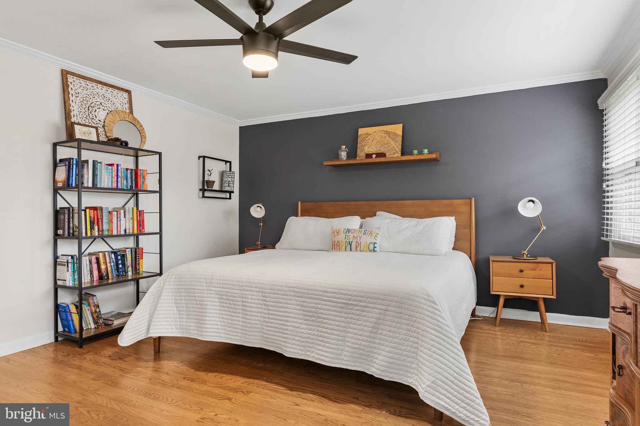 201 Hamilton Road Marlton, NJ 08053 - Photo 25 of 50 a bedroom with bed and a book shelf