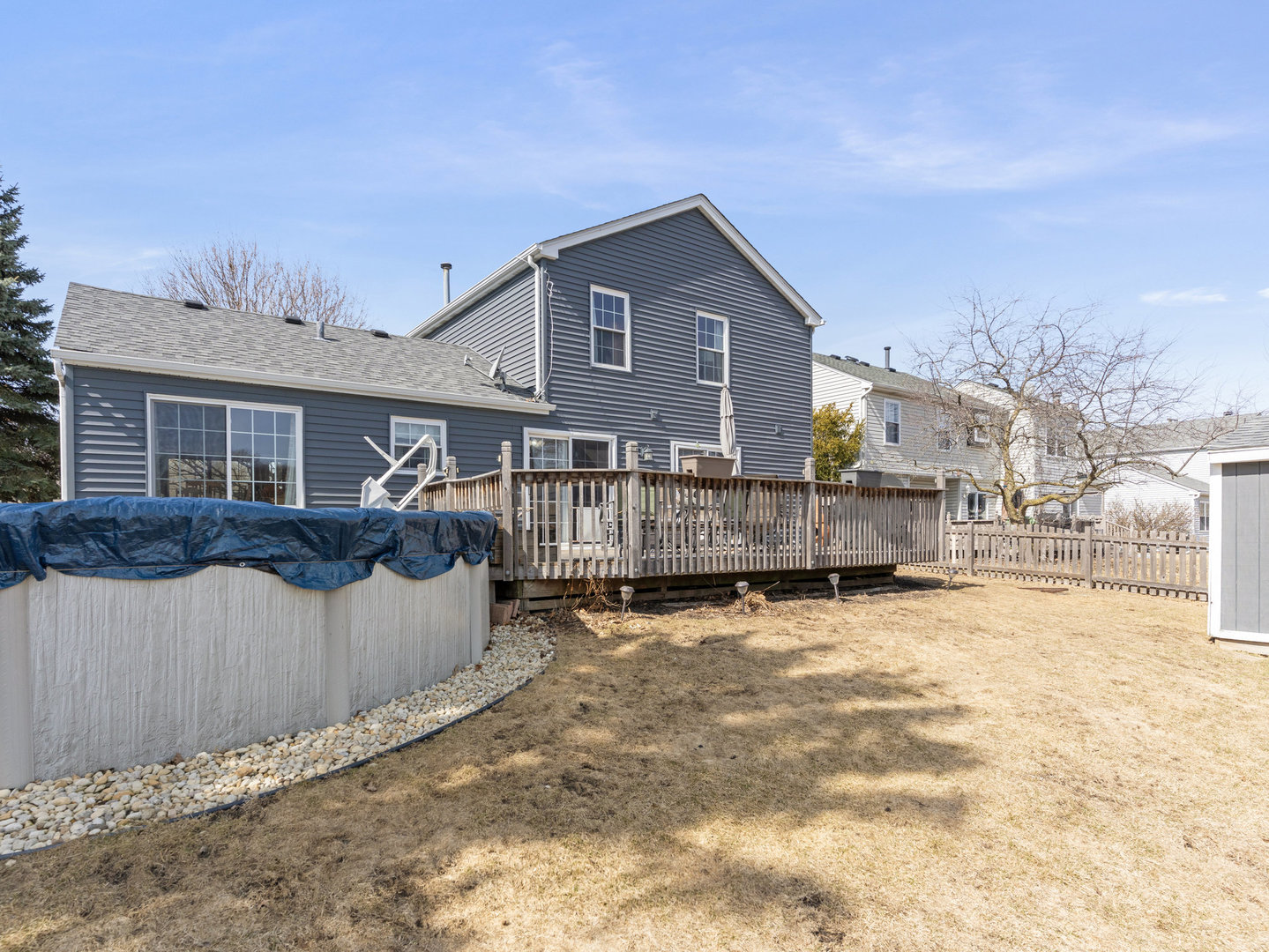 1400 Bar Harbour Road Aurora, IL 60504 - Photo 17 of 25 a view of a house with wooden fence