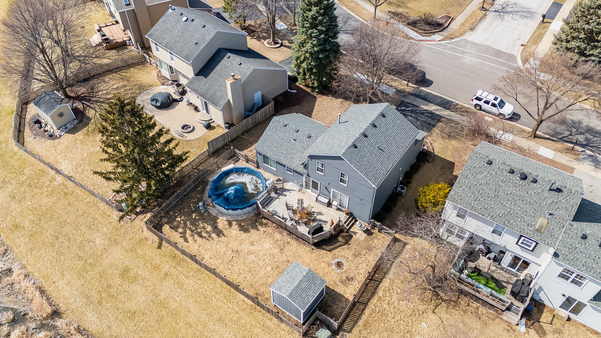 1400 Bar Harbour Road Aurora, IL 60504 - Photo 25 of 25 an aerial view of a house with outdoor space