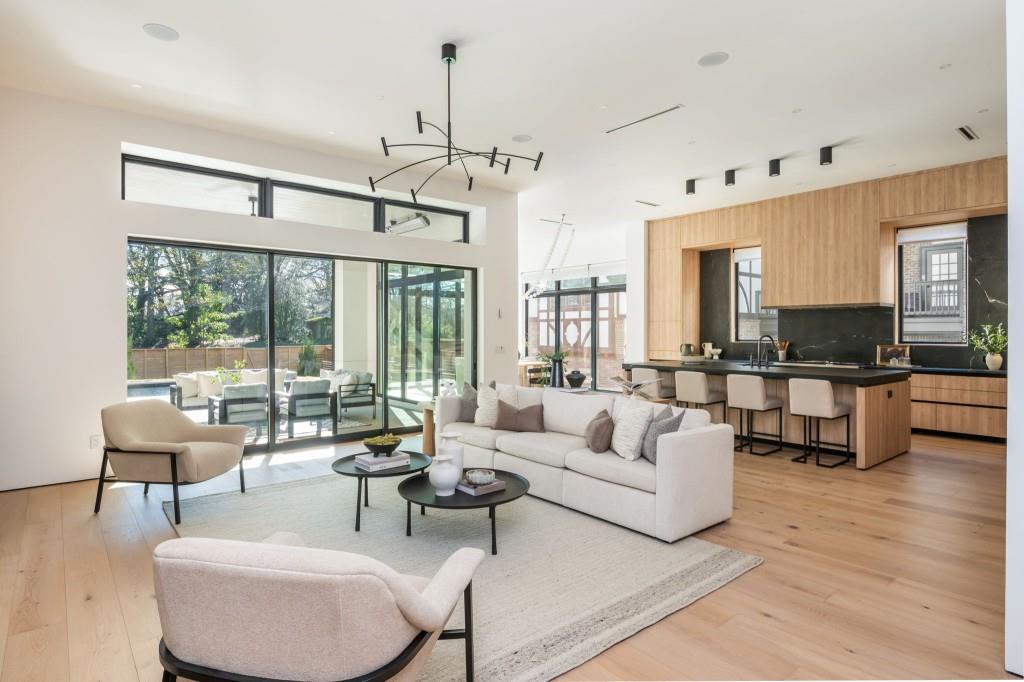 1127 Wimberly Road Northeast Atlanta, GA 30319 - Photo 9 of 37 a living room with furniture and view of kitchen
