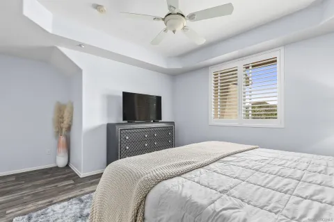 a bathroom with a double vanity sink and mirror