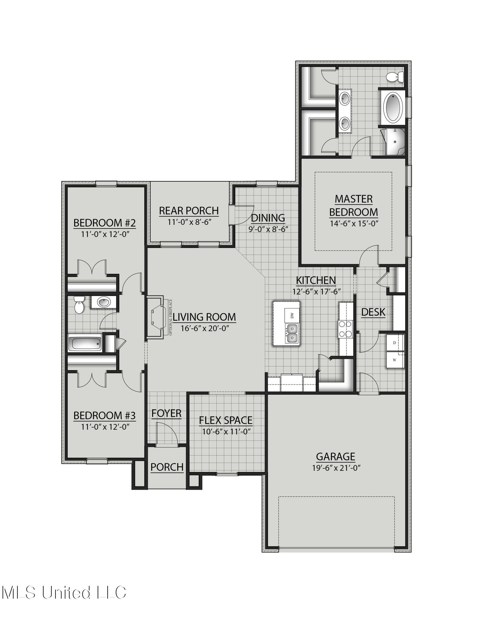 13456 Swan Rdg Circle Gulfport, MS 39503 - Photo 3 of 3 Roses A-C V Floor Plan