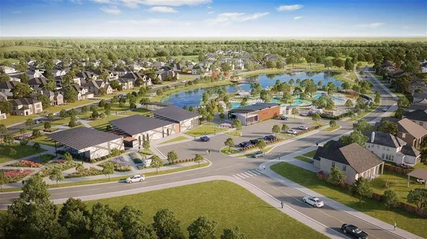 a view of a swimming pool in a backyard