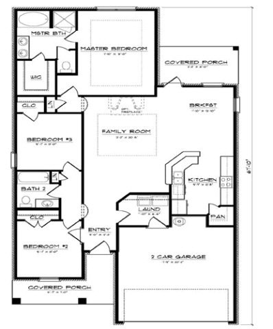 1424 Surrey Loop Foley, AL 36535 - Photo 9 of 9 Camelia/C Floorplan