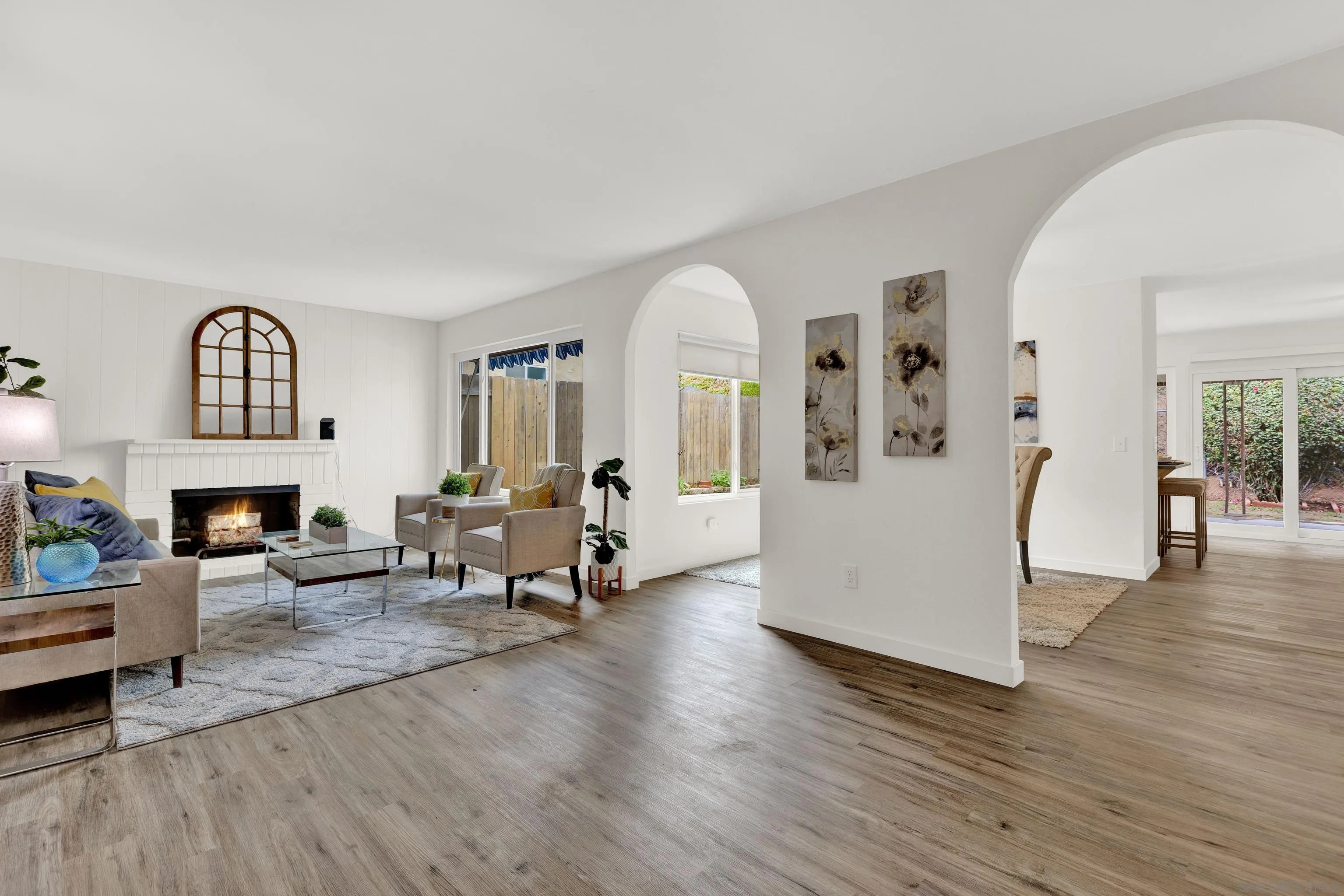 14056 Mazatlan Way Poway, CA 92064 - Photo 5 of 23 a living room with furniture and a fireplace
