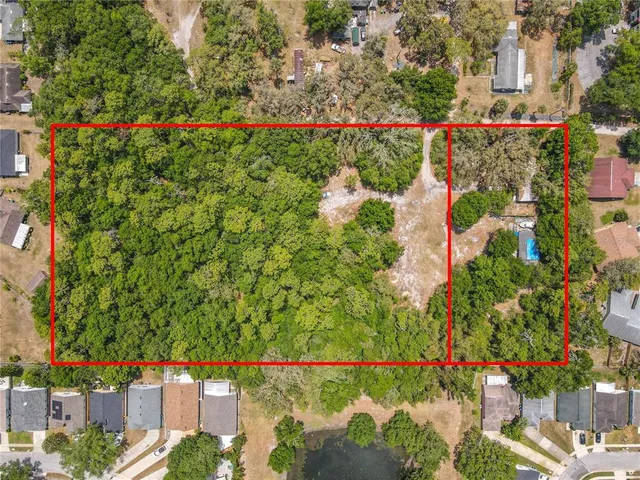 an aerial view of a residential houses