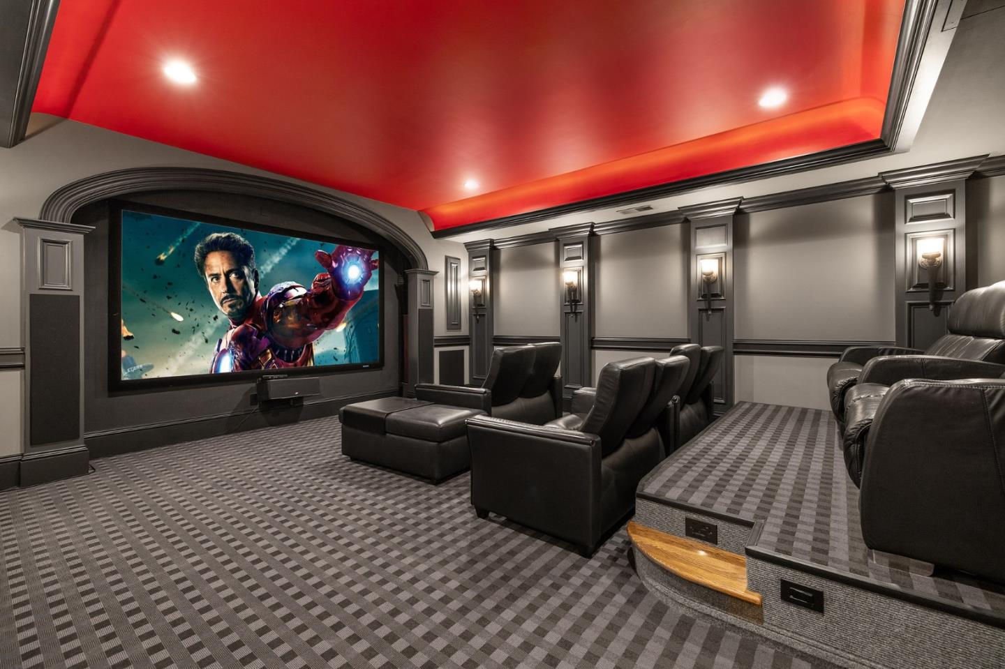 74 Lilac Drive Atherton, CA 94027 - Photo 56 of 81 a living room with furniture and a flat screen tv