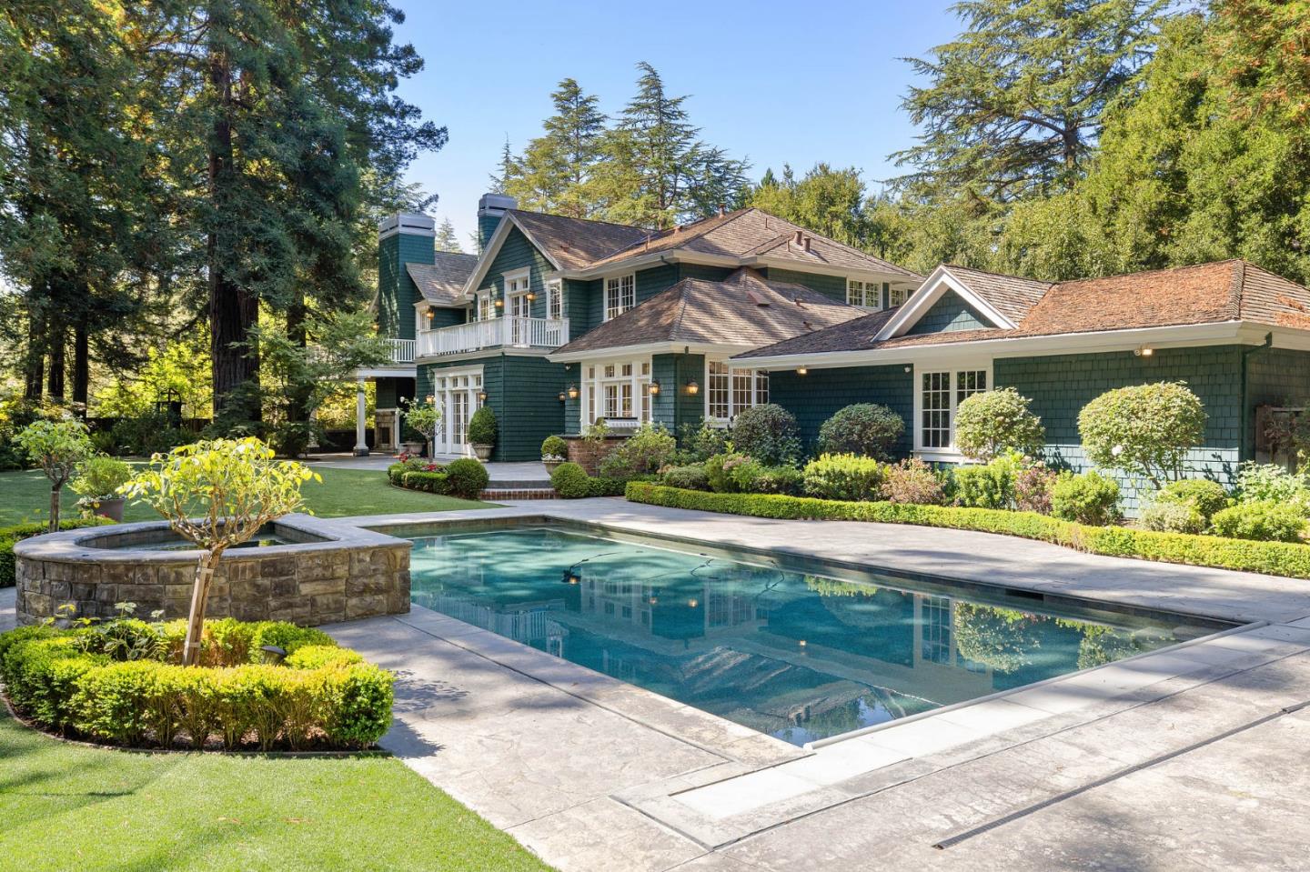 74 Lilac Drive Atherton, CA 94027 - Photo 61 of 81 a front view of a house with garden