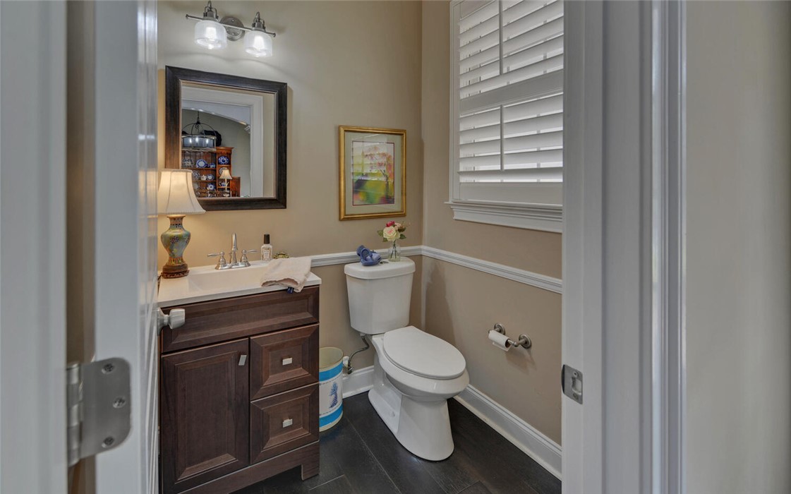 39 Azalea Drive Hartwell, GA 30643 - Photo 26 of 45 This bathroom features a contemporary vanity and elegant window shutters.