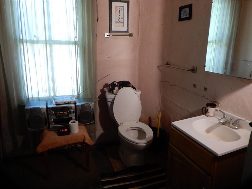1185 Franklin Road Jackson Center, PA 16133 - Photo 15 of 16 a bathroom with a sink toilet and window