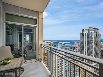 a view of balcony with city view