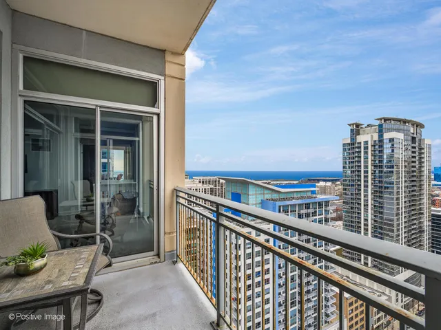 a view of balcony with city view