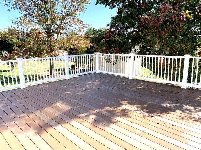 a view of a wooden fence