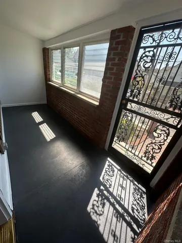 a view of an outdoor space with a window