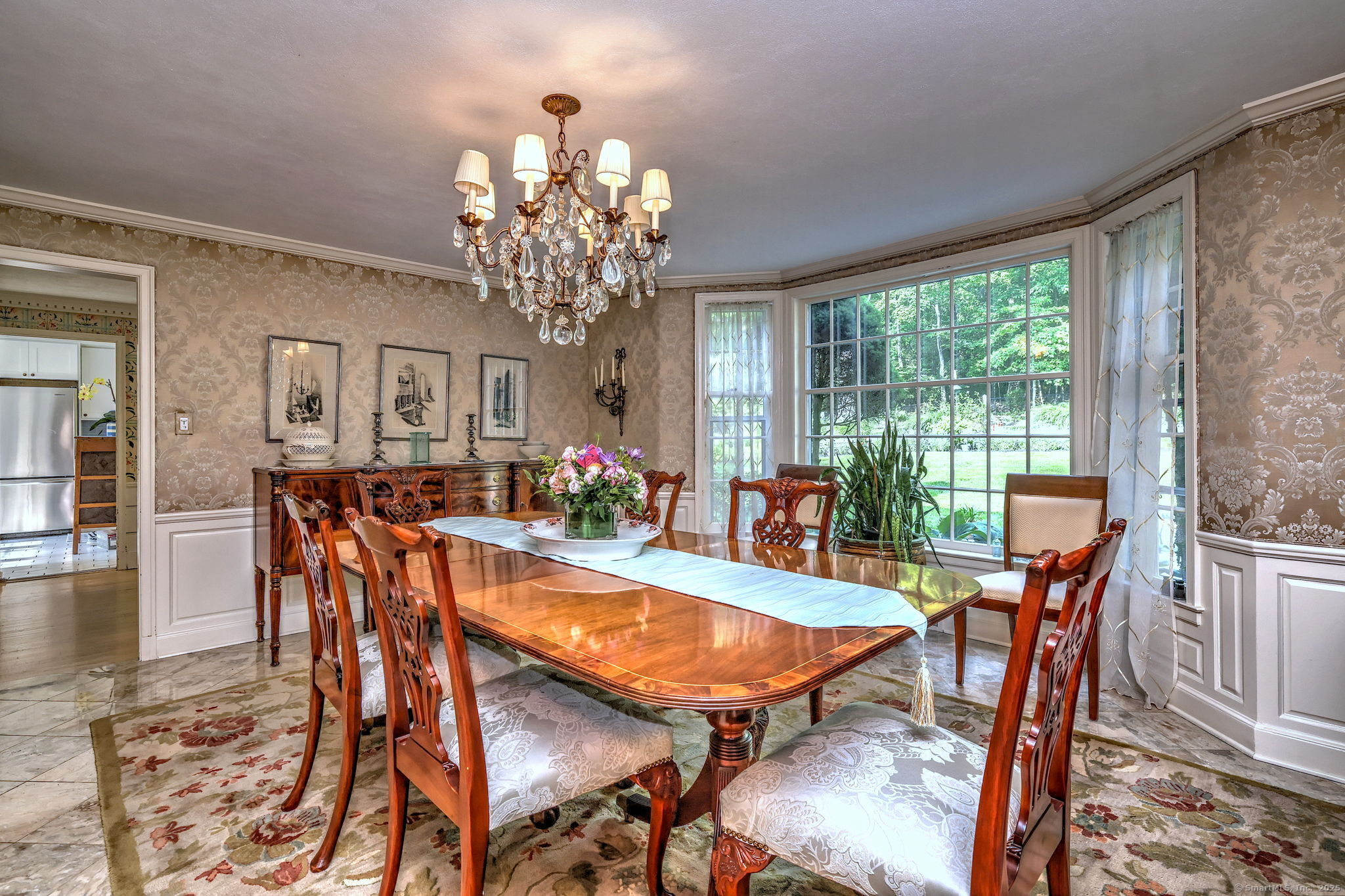 4 Brook Road Woodbridge, CT 06525 - Photo 15 of 40 a view of a dining room with furniture window and outside view