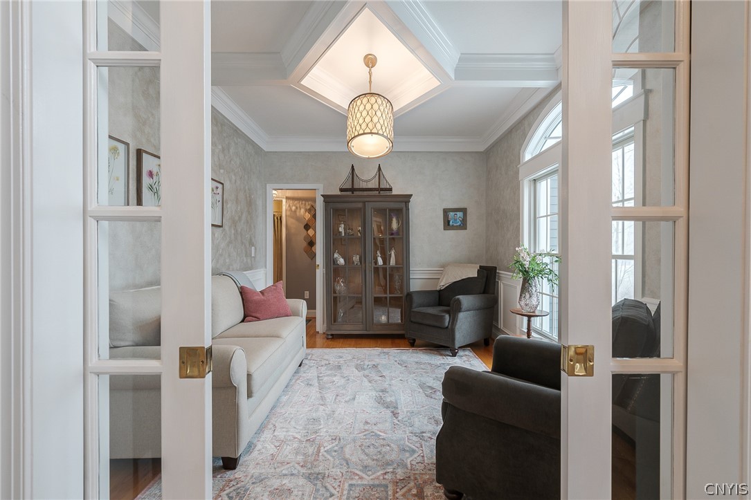 8262 Ashington Drive Lysander, NY 13027 - Photo 11 of 50 A FORMAL SITTING ROOM WITH A DIAMOND DESIGN COFFER