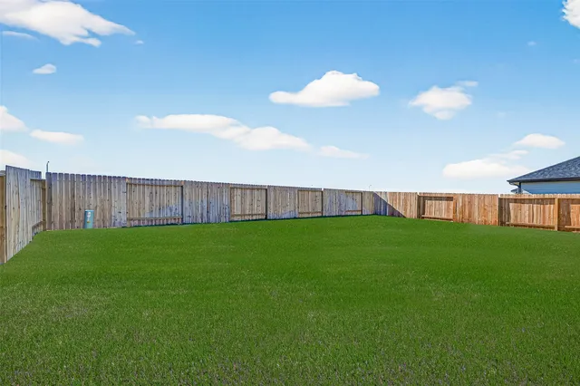 a view of yard with green space