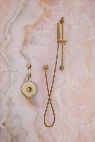 a bath tub sitting next to a window