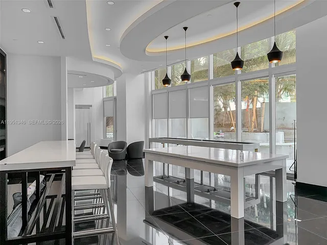 a front view of a building