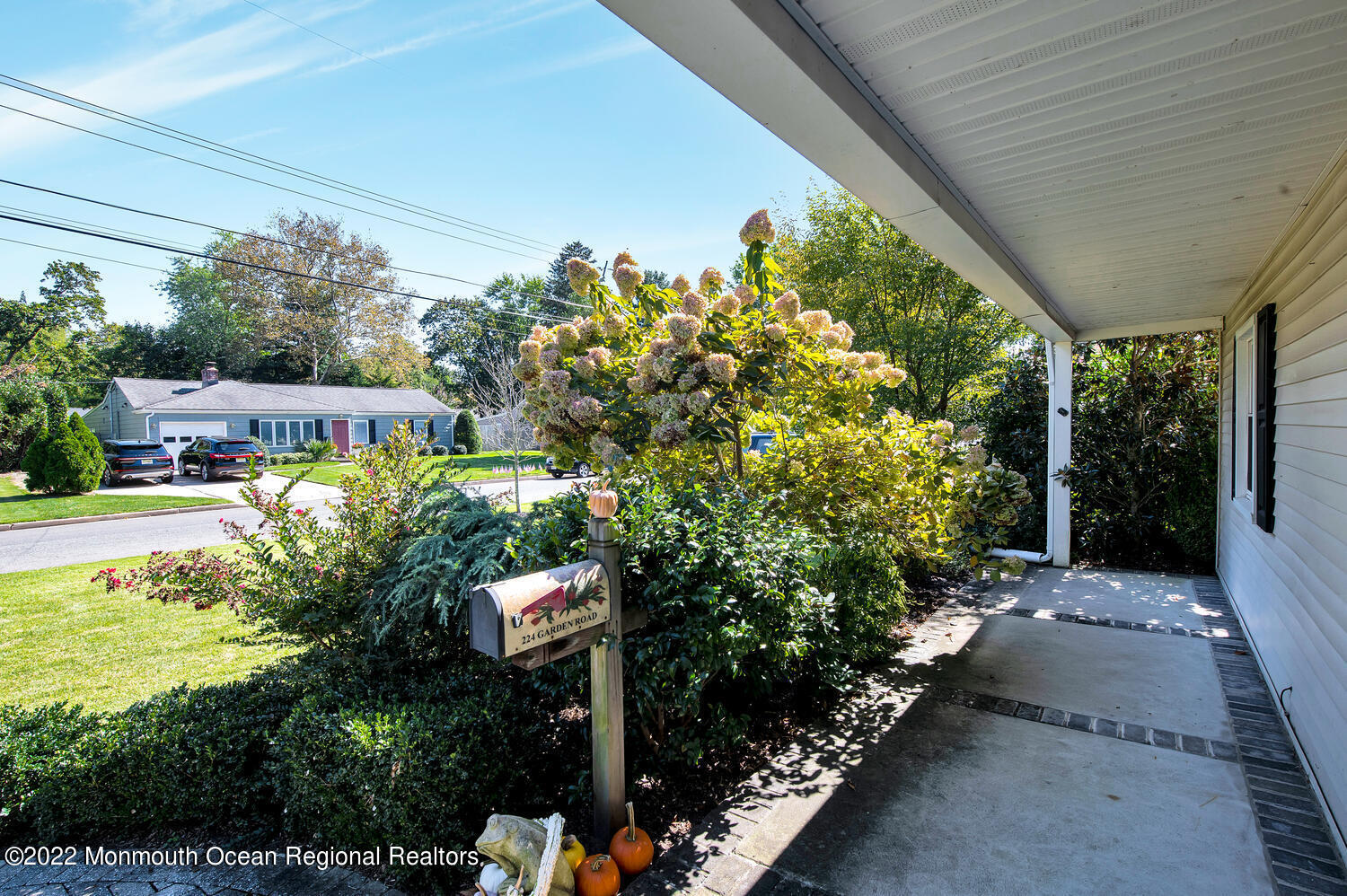224 Garden Road Shrewsbury, NJ 07702 - Photo 4 of 33 a view of a back yard from a balcony
