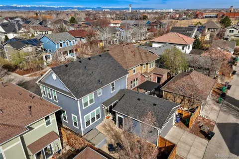 an aerial view of a city