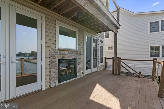 an aerial view of a highlighted house