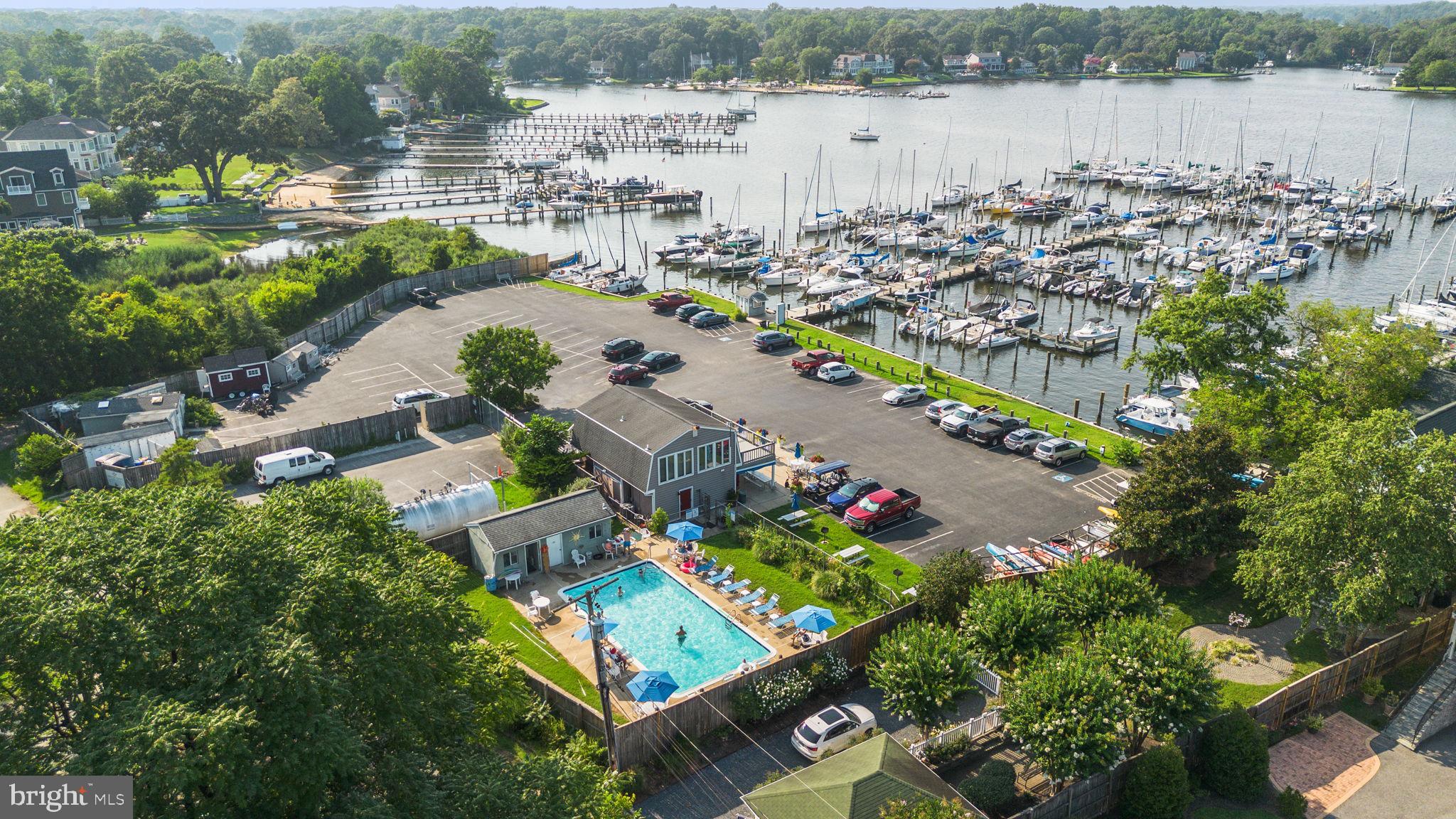 370 Magothy Road Severna Park, MD 21146 - Photo 62 of 64 an aerial view of house with yard swimming pool and outdoor seating