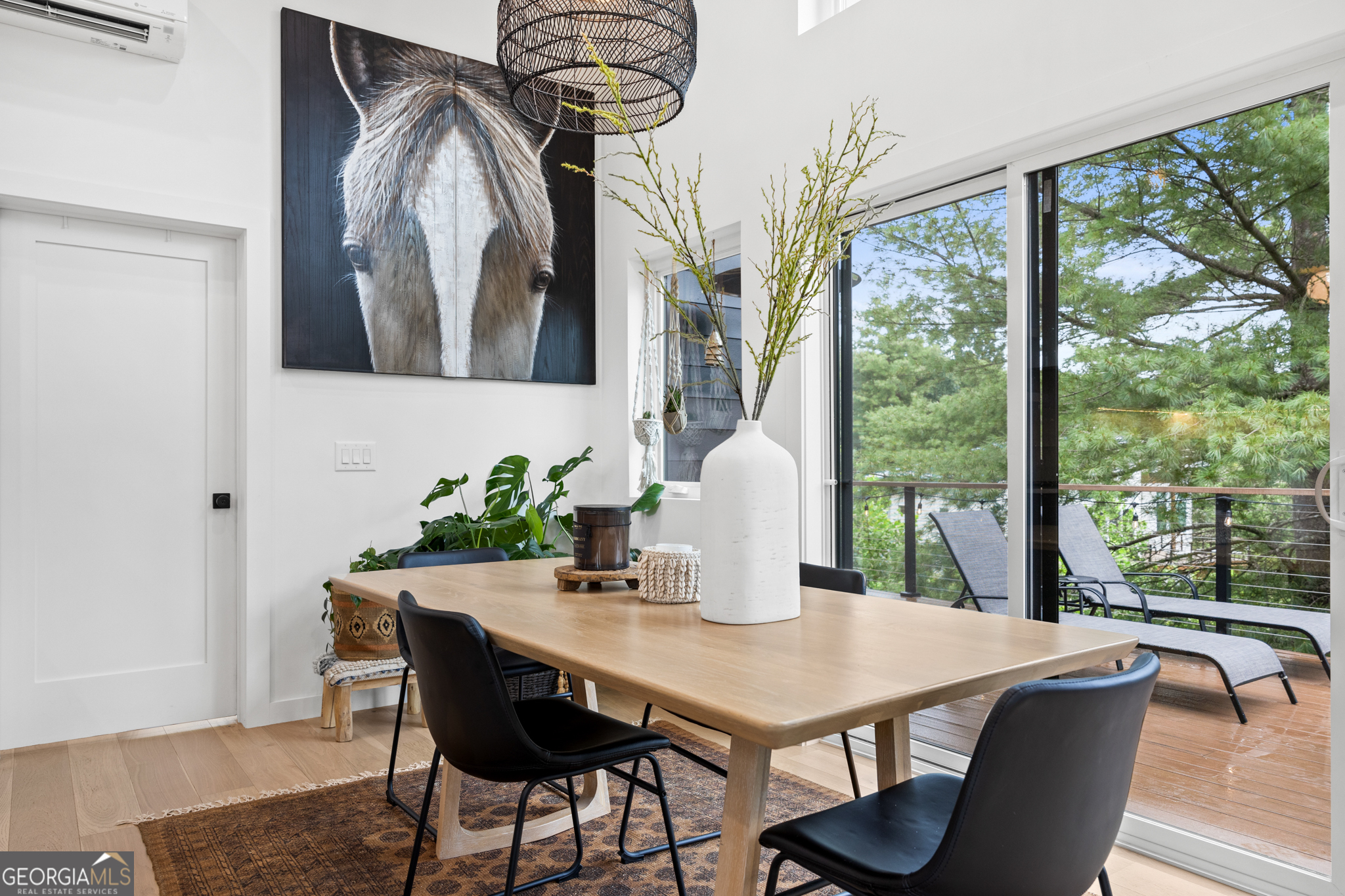 21 That Way Young Harris, GA 30582 - Photo 16 of 60 a view of a dining room with furniture window and outside view