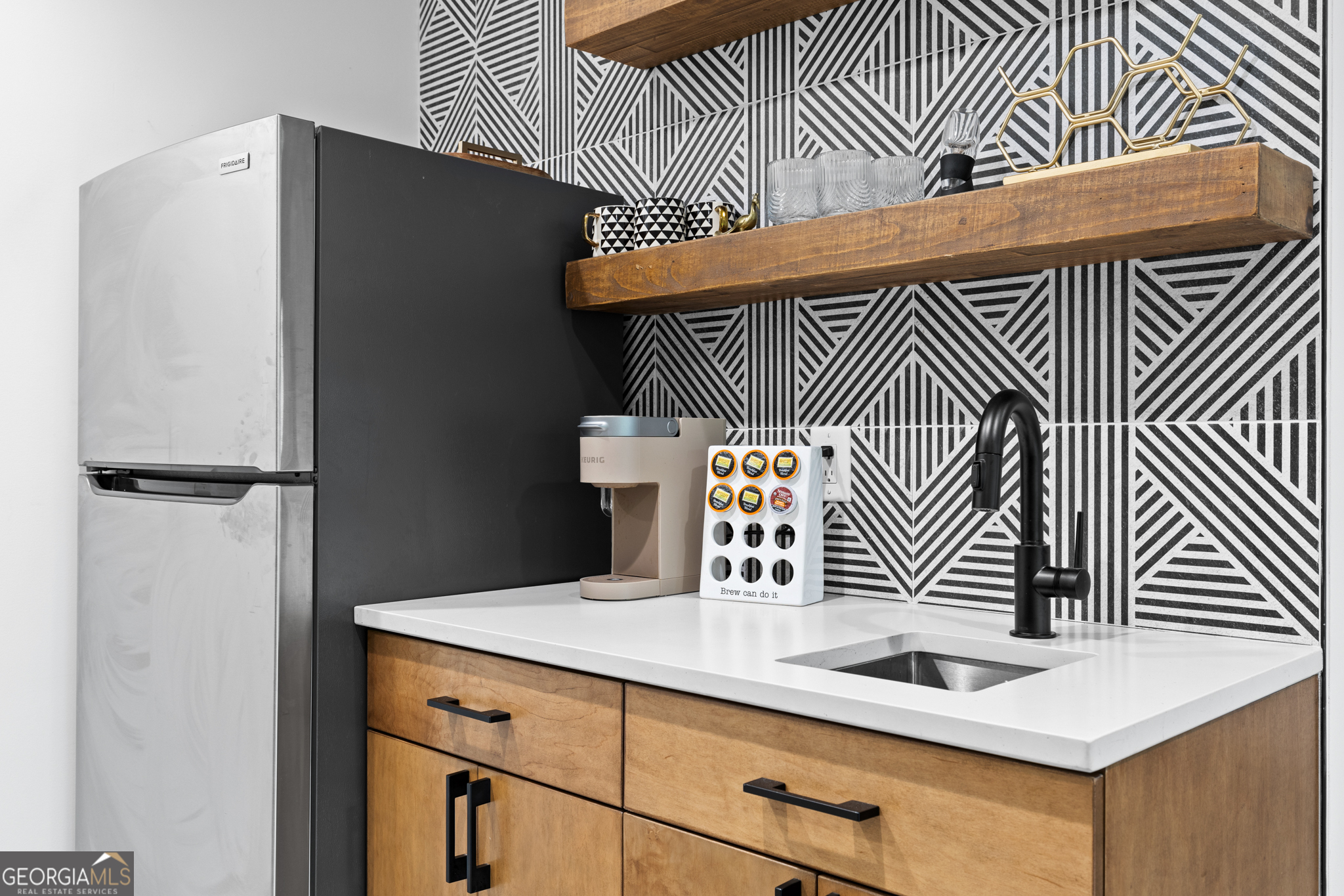 21 That Way Young Harris, GA 30582 - Photo 40 of 60 a kitchen with a sink and a refrigerator