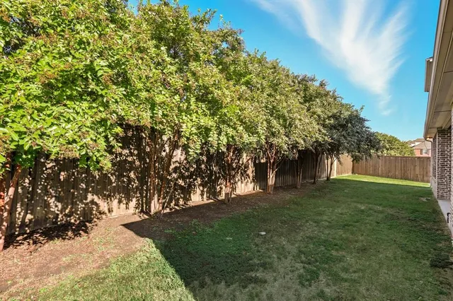 a view of yard with green space