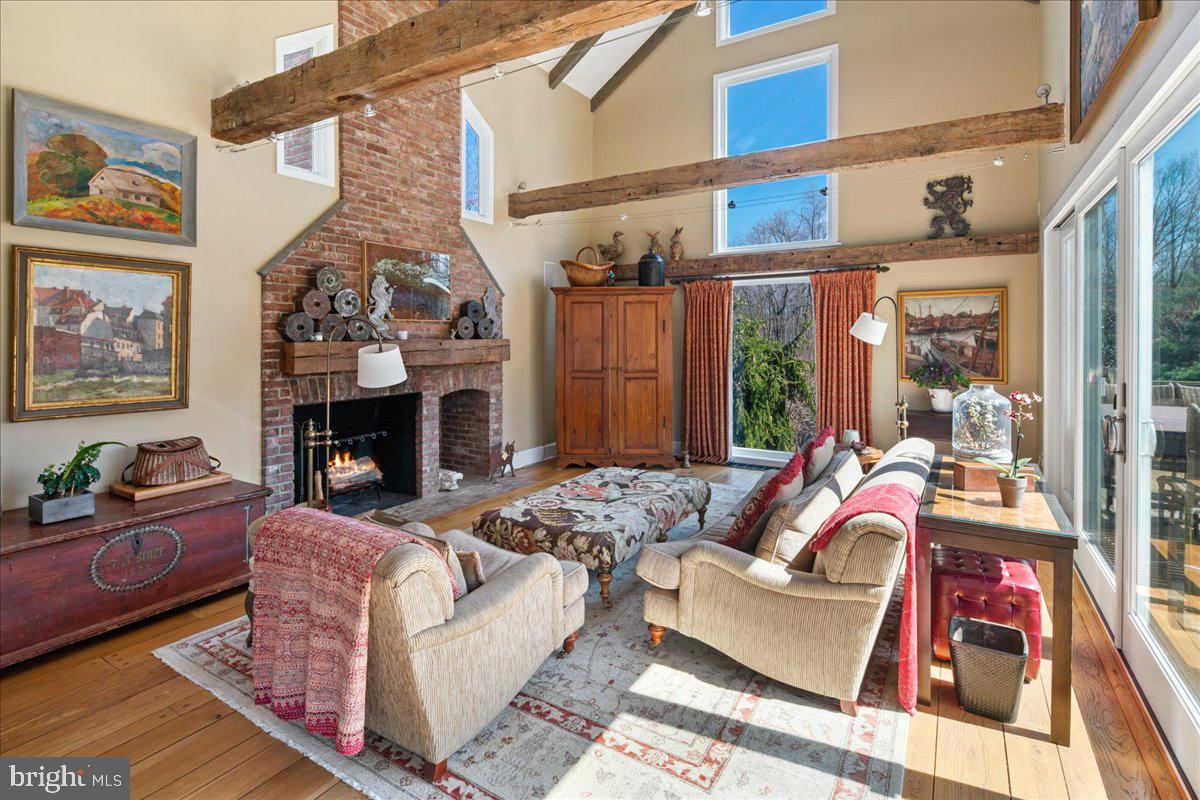 1781 Stuart Road West Princeton, NJ 08540 - Photo 25 of 57 Floor-to-ceiling fireplace.