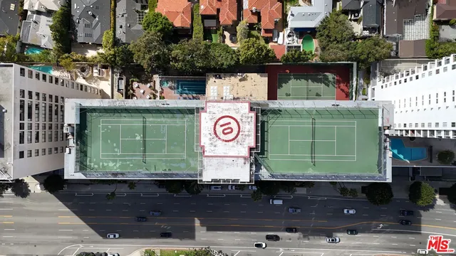 an aerial view of a city