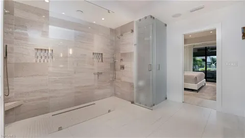 a view of a city and ocean view