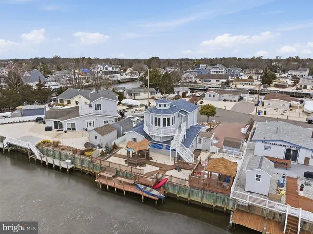 an aerial view of residential house with outdoor space
