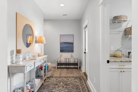 a en suite bathroom with a sink and a mirror