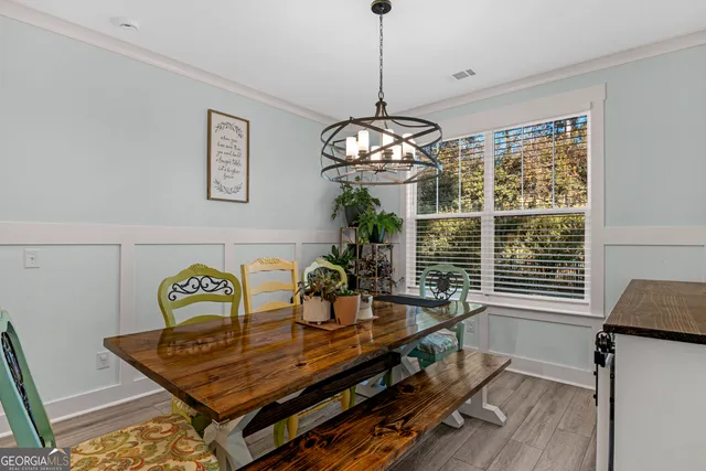 a workspace with furniture and window