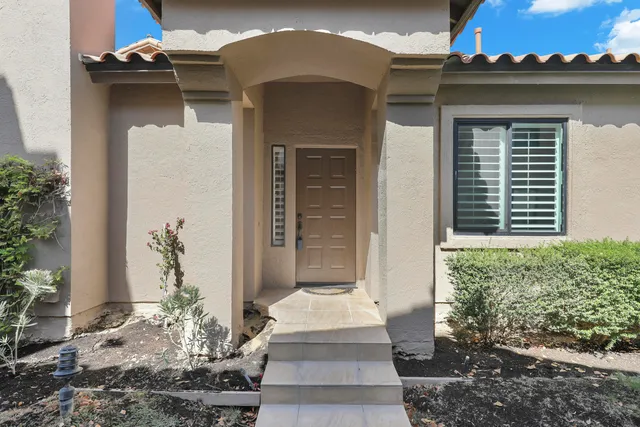 a front view of a house