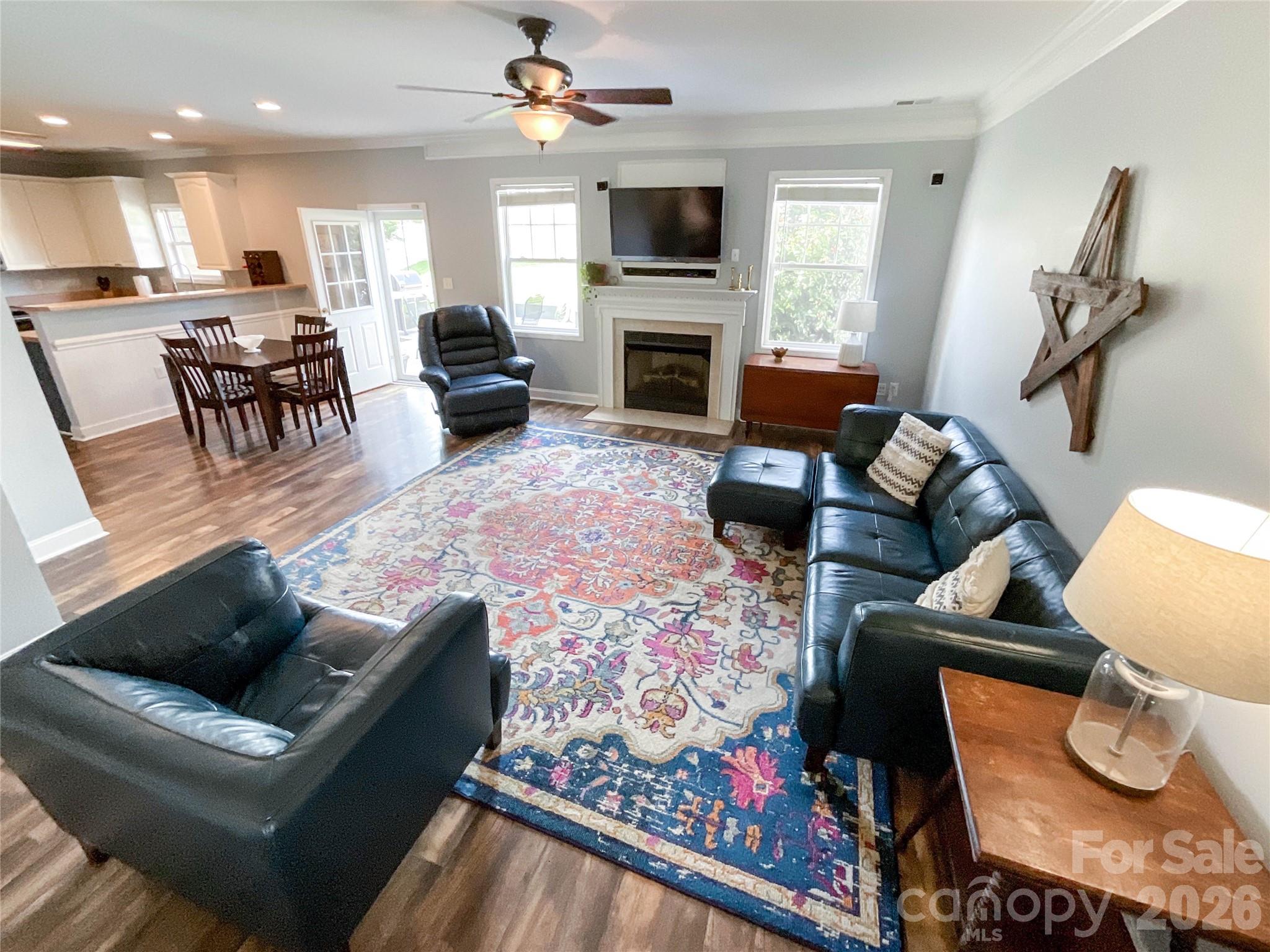 1007 Matilda Lane Indian Trail, NC 28079 - Photo 17 of 43 a living room with furniture fireplace and a window