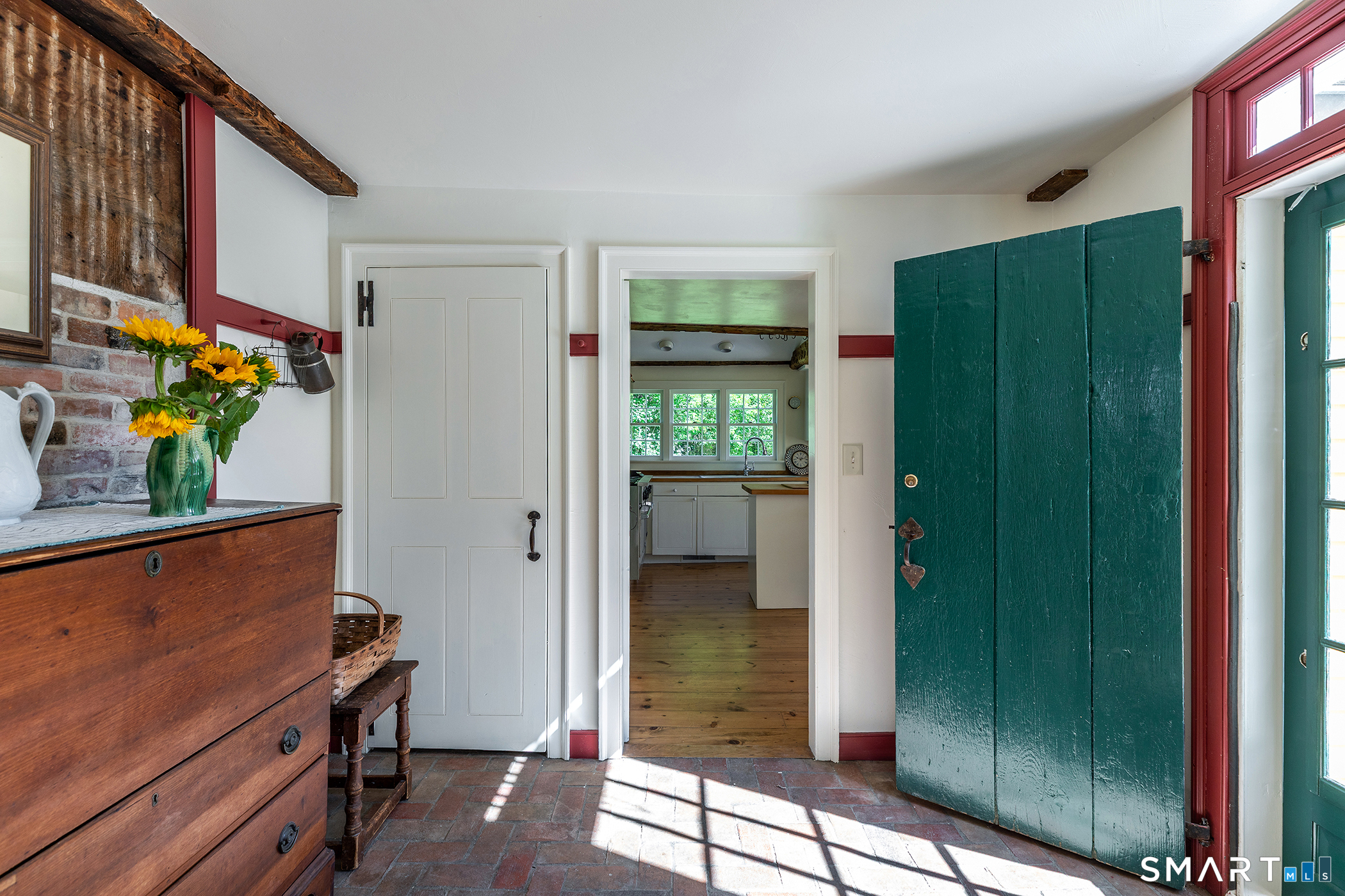 167 Beebe Hill Road Canaan, CT 06031 - Photo 3 of 40 Rear Entry from the driveway. Kitchen straight ahead, Keeping Room behind.